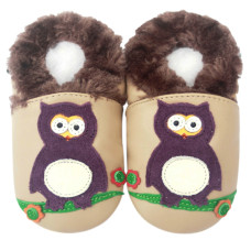 owl purple beige fur 